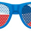 Funglasses with Czech Republic flag design for World Cup party, featuring blue, red, and white colors and flag patterns.
