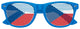 Funglasses with Czech Republic flag design for World Cup party, featuring blue, red, and white colors and flag patterns.