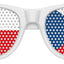 Funglasses with Czech Republic flag design for World Cup celebrations, featuring white frame and patriotic Czech Republic flag print.
