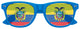 Ecuador flag World Cup party sunglasses by Funglasses with blue lenses and Ecuador flag design for fans and celebrations