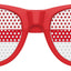 Funglasses with England flag design for World Cup parties, featuring red, white, and blue colors and patriotic branding.