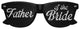 Black Father of the Bride wedding party sunglasses by Funglasses with sleek design and tinted lenses.