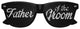 Black Funglasses Father of the Groom wedding party sunglasses with classic frame and tinted lenses, perfect for wedding celebrations.