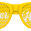 Yellow sunglasses for the father of the groom from Funglasses, stylish wedding party eyewear with tinted lenses.