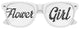 Flower girl wedding party sunglasses by Funglasses, white frame and tinted lenses, perfect for a charming bridal event.