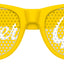 Flower girl wedding party sunglasses from Funglasses in yellow with floral design, suitable for bridal events and celebrations.