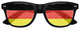 Germany flag sunglasses by Funglasses with black frames, featuring the German flag design for World Cup celebrations.
