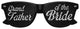 Black wedding party sunglasses for the grandfather of the bride by Funglasses, featuring classic design and bold frame.