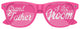 Grandfather of the groom wedding party sunglasses by Funglasses, pink tinted lenses with classic frame.