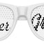 Funglasses Grandfather of the Groom wedding party sunglasses in white, stylish eyewear for special wedding occasions