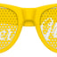 Funglasses Grandfather of the Groom wedding party sunglasses in yellow with classic frame and tinted lenses.