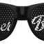 Black grandmother of the bride wedding party sunglasses by Funglasses, featuring stylish frame and tinted lenses for special occasions.