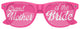 Pink grand mother of the bride sunglasses by Funglasses, stylish eyewear for wedding party accessories, with tinted lenses and elegant design.