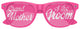 Pink wedding party sunglasses for grandmother of the groom by Funglasses, stylish eyewear with decorative details.