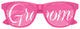 Funglasses GROOM Wedding Party sunglasses in pink with classic frame, perfect for bachelor party or wedding celebration.