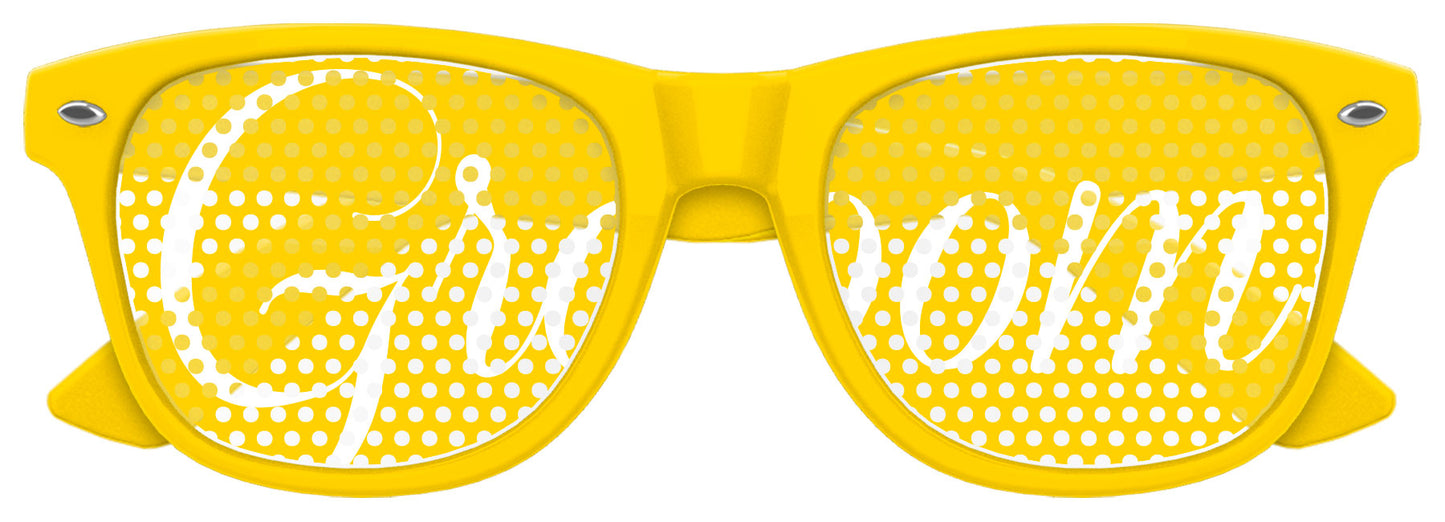 GROOM Retro Micro-Perforated Wedding Sunglasses