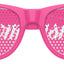 Pink Groomsmans wedding party sunglasses from Funglasses with black frames and tinted lenses, ideal for wedding accessories.