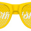 Funglasses GROOMSMAN wedding party sunglasses in bright yellow with dark lenses, stylish and suitable for formal events
