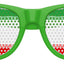 Funglasses IRAN flag World Cup party sunglasses with green and white colors, featuring Iran flag design on the lenses.