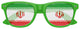 Funglasses IRAN flag sunglasses for World Cup party with green, white, and red flag design, stylish eyewear for sports events