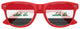 Funglasses with Iraq flag design for World Cup parties, featuring red and white colors and patriotic flag graphics.
