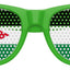 Green Jordan Flag World Cup Party sunglasses by Funglasses with bold Jordan flag design on stylish sunglasses lenses.