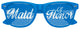 Funglasses maid of honor wedding party sunglasses in blue with stylish design, perfect for bridal celebrations and events.
