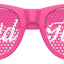 Funglasses Maid of Honor wedding party sunglasses in pink with decorative message, perfect for bridal celebrations.