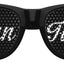 Black MAN OF HONOR wedding party sunglasses by Funglasses, stylish eyewear for special occasions and celebrations.