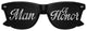 Black MAN OF HONOR wedding party sunglasses by Funglasses with bold frames and tinted lenses for special occasions