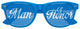 Funglasses MAN OF HONOR wedding party sunglasses in blue with black frames, featuring "MAN OF HONOR" text on the lenses.