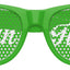Green MAN OF HONOR wedding party sunglasses by Funglasses, featuring stylish design with tinted lenses and printed text.