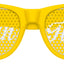 Yellow Man of Honor wedding party sunglasses by Funglasses with black frames and tinted lenses for stylish celebration.