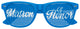 Funglasses Matron of Honor sunglasses in blue, stylish eyewear for wedding party, with sleek design and tinted lenses.