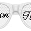 Funglasses Matron of Honor wedding party sunglasses in white with stylish frame, perfect for bridesmaids or wedding celebrations
