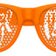 Orange Funglasses Mazel Tov wedding party sunglasses with bold black lettering and stylish design for celebrations