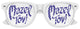 Funglasses MAZEL TOV wedding party sunglasses with white frames and tinted lenses, perfect for celebration attire.