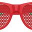 Morocco flag sunglasses by Funglasses featuring red frames and Moroccan flag design, perfect for World Cup celebrations.