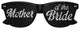 Funglasses mother of the bride wedding party sunglasses with black frames and tinted lenses, stylish eyewear for special occasions