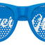 Blue "Mother of the Groom" wedding party sunglasses by Funglasses, featuring stylish design and clear branding on the frames.