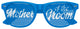 Blue "Mother of the Groom" wedding party sunglasses by Funglasses with bold white text on the front.