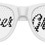White mother of the groom wedding party sunglasses by Funglasses with stylish, oversized design and tinted lenses.