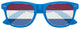 Funglasses with Netherlands flag design for World Cup party, featuring blue, orange, and white colors on stylish sunglasses.
