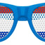 Funglasses Paraguay flag World Cup party sunglasses with blue lenses and Paraguay flag design for sports celebrations
