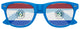 Funglasses Paraguay flag themed sunglasses for World Cup party, featuring blue and white colors with Paraguayan flag design.