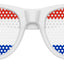 Funglasses Paraguay flag World Cup party sunglasses with white frame and flag design for sports events and celebrations.
