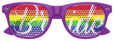 Rainbow Pride Bride sunglasses by Funglasses featuring colorful, festive frames perfect for wedding party celebrations.