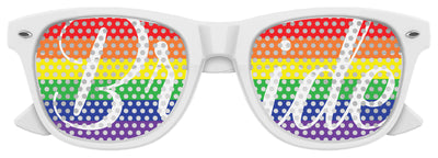 RAINBOW PRIDE BRIDE Wedding Party Sunglasses