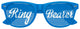 Funglasses ring bearer sunglasses in blue with playful design, ideal for wedding party accessories and photo props.