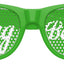 Funglasses ring bearer wedding party sunglasses in bright green with playful design, perfect for special wedding moments.